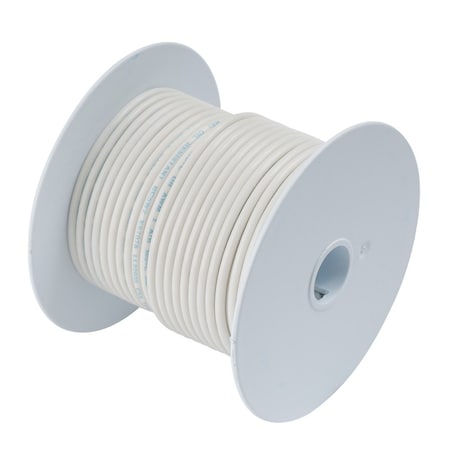 Ancor Primary Wire, Marine, 6 AWG, 1C C, White, Vinyl, Stranded, 600V, 100 ft. 112710